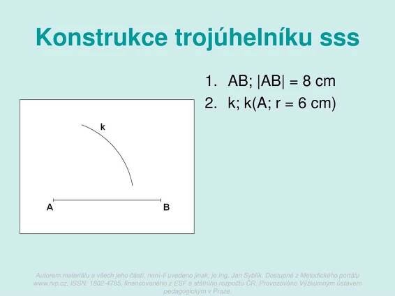 PPT - Konstrukce trojúhelníku podle věty sss PowerPoint Presentation - ID:4941033