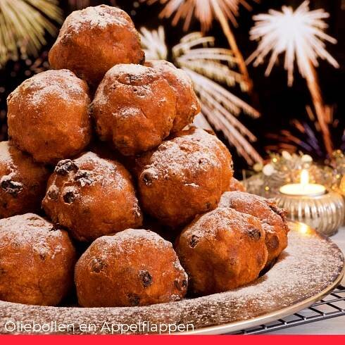 Oliebollen en Appelflappen