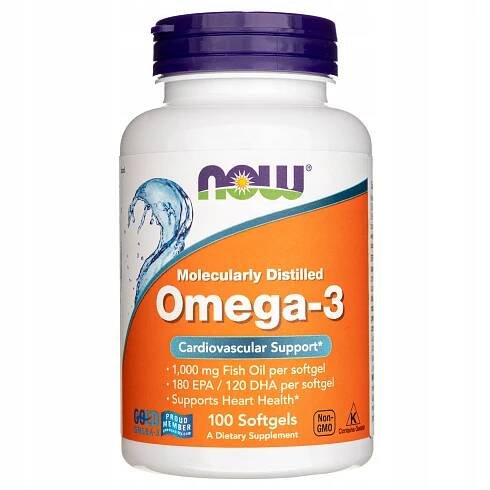 NOW FOOD OMEGA 3 100KAPSLÍ 1000 MG EPA DHA