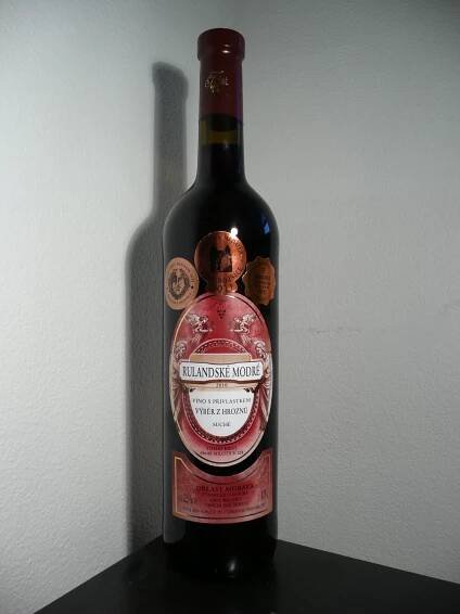 Víno Rulandské modré 2010, výběr z hroznů, Vinařství Krist