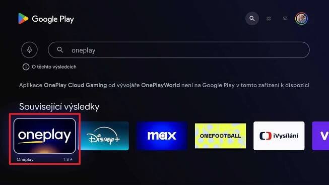 Klepněte na Oneplay