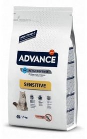 ADVANCE Cat Adult losos a rýže Sensitive 1,5 kg