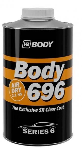 HB BODY 696 AIR DRY HS SR rychleschnoucí lak, připravený k leštění za 60 min 2:1 1L