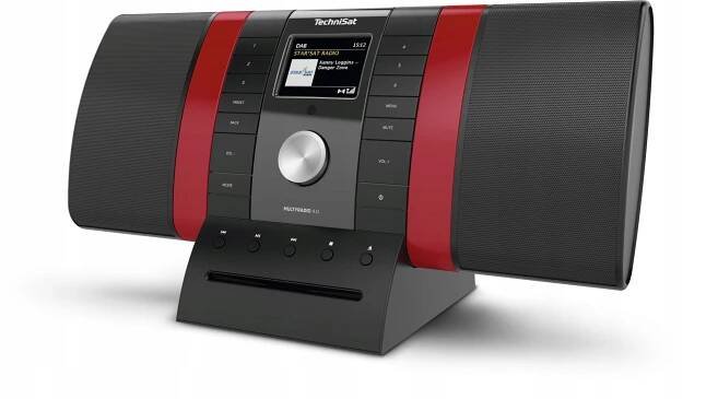 Internetové rádio Alexa DAB+ CD Spotify MULTYRADIO Barva červená