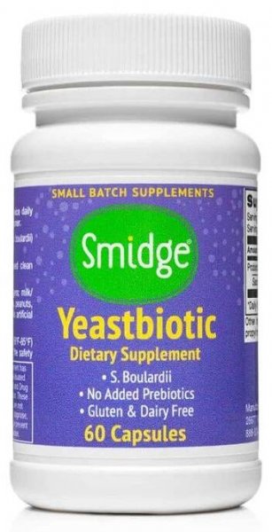 Smidge Yeastbiotic probiotika Saccharomyces boulardii 60 kapslí 