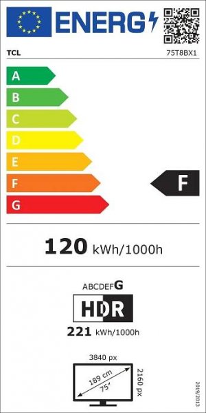 75" TCL 75T8B