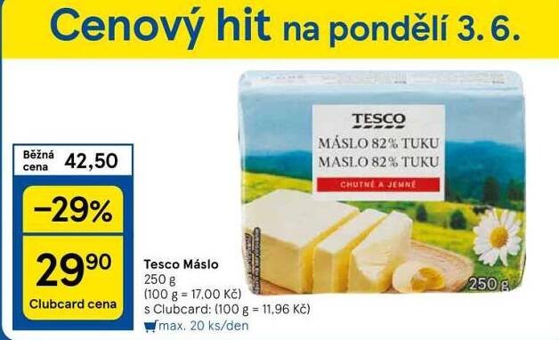 Tesco Máslo, 250 g