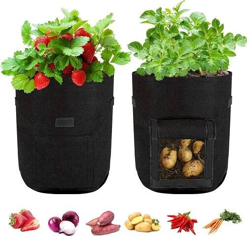 2 kusy sázecí pytel opakovaně použitelný sáček na brambory Tomato Planter Bag odolný