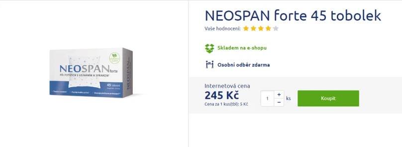 neospan forte recenze