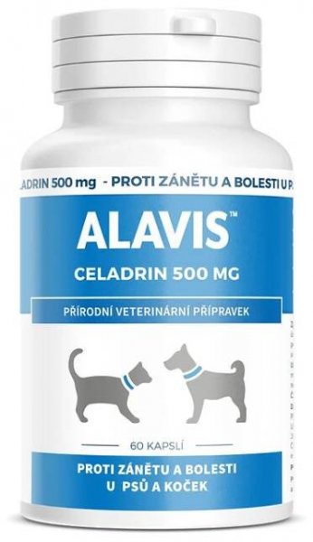 ALAVIS CELADRIN PRO PSY A KOČKY 60tbl. 500mg