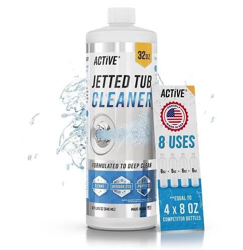 ACTIVE Jetted Tub Cleaner - Cleans Bath Tubs & Hot Tubs