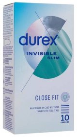 Kondomy Durex Invisible Slim 10 ks