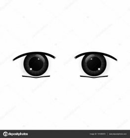 Stáhnout - Anime Eyes. Lidské oči zblízka. Krásné velké kreslené oči. Ilustrace — Stock obrázek