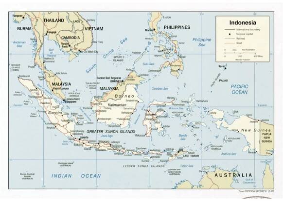 Maps of Indonesia | Collection of maps of Indonesia | Asia | Mapsland | Maps of the World