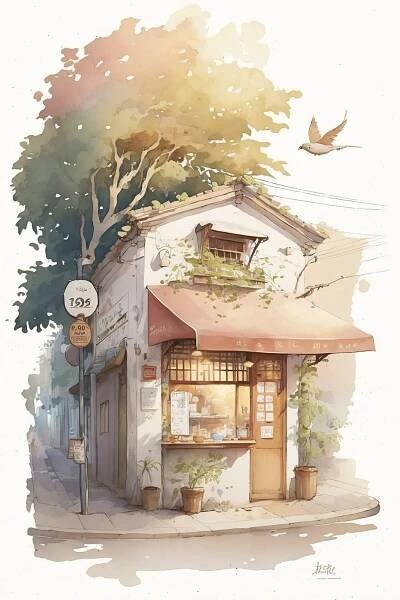 Studio Ghibli House Japan Wall Art
