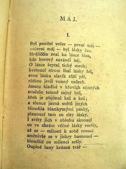 Básně Karla Hynka Máchy Máj + Cikáni (1897) | Aukro