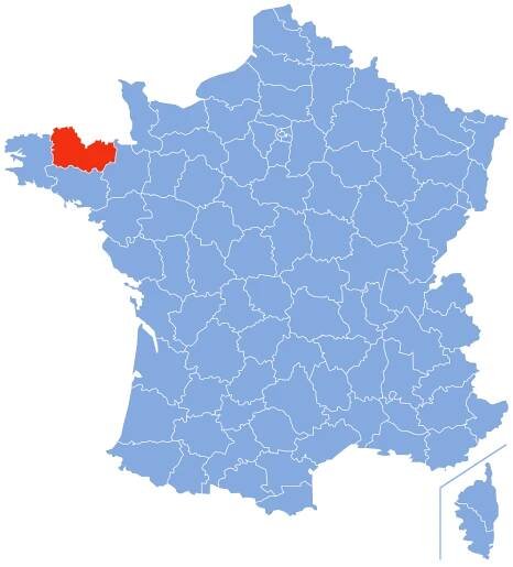 Diecéze saintbrieucká (-tréguierská) na mapě
