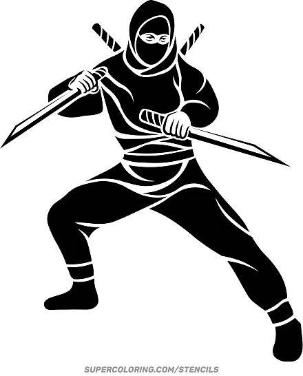 Vzorník Ninja | Vystřihovánky pro děti k vytisknutí zdarma