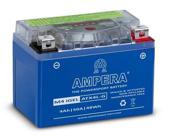 Ampera ATX4L-G - GEL 12V 4Ah 50A 112x69x86
