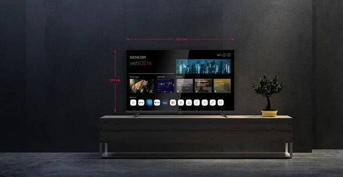 Televize 43" Sencor SLE 43FS802TCSB