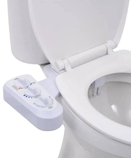 Přídavný bidet na WC sedátko 145292 teplá/studená voda dvojitá tryska