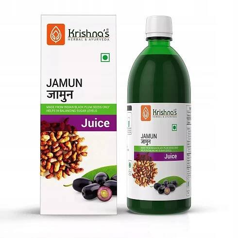 Regulační šťáva cukr v krvi Jamun Juice Krishna's 500 ml
