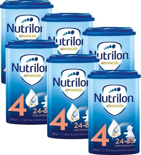 Nutrilon 4 batoľacia mliečna výživa v prášku 800g 5+1 zdarma 6 x 800 g