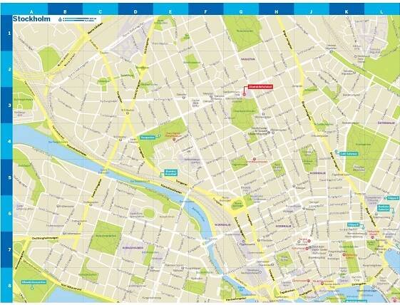 Stockholm City Map 1 - Lonely Planet CZ