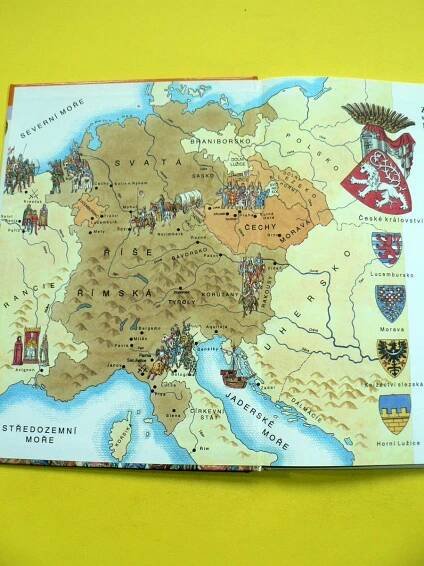 České země za vlády Lucemburků Karlštejn Války Dějiny v obrazech 1993 | Aukro