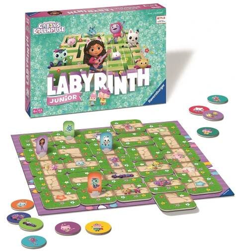 Desková hra Ravensburger 226863 Bludiště domeček pro panenky Gabby