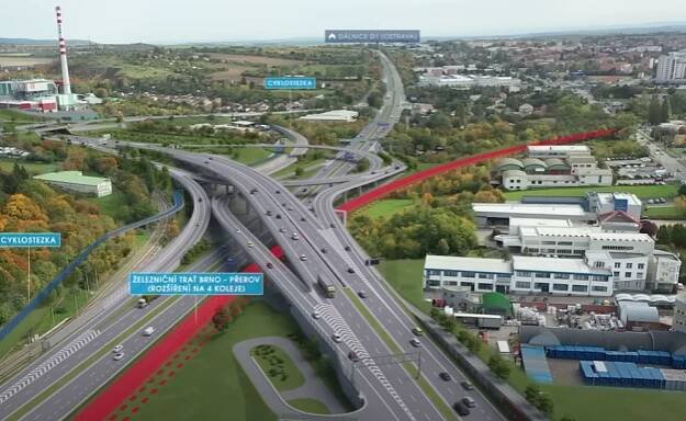 VIZUALIZACE: Silničáři naplánovali část velkého městského okruhu. Svede dopravu z obydlených částí
