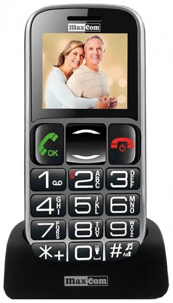 Maxcom MM462 telefón pre seniorov, čierny