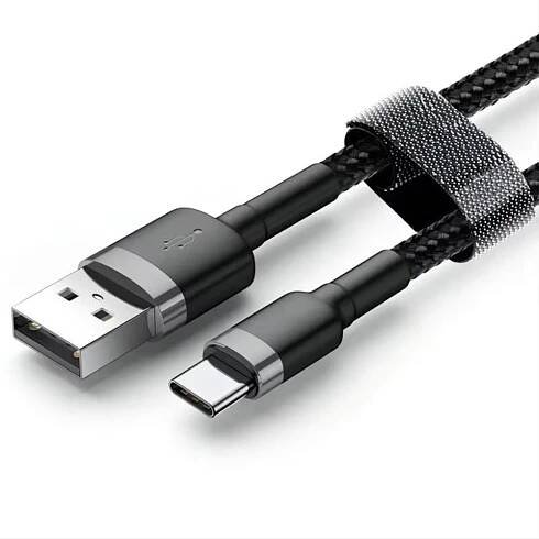 Cafule kabel USB do Type-C 3.0A 1m (šedo-černý)