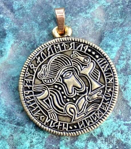 ABSTRAKTNÍ GERMÁNSKÝ AMULET - VIKINGSKÉ AMULETY - ŠPERKY