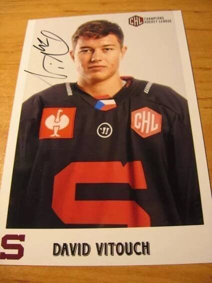David Vitouch - Sparta Praha - orig. autogram
