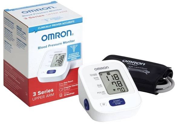 OMRON 3 Series Blood Pressure Monitor (BP7100), Upper Arm Cuff, Digital Blood Pressure Machine, Stores Up To 14 Readings - Walmart.com