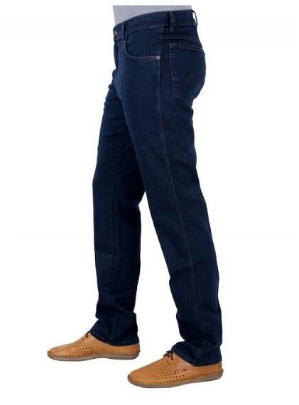 Pánské jeans WRANGLER W12175001 TEXAS STRETCH BLUE BLACK Tričko zdarma při nákupu nad 3000,-! | Jeans-Shop.cz