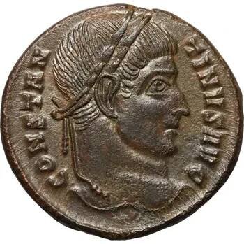 Římská říše - Follis Konstantin I. Ticinum