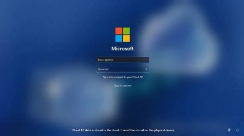 Zamykací obrazovka Windows 365