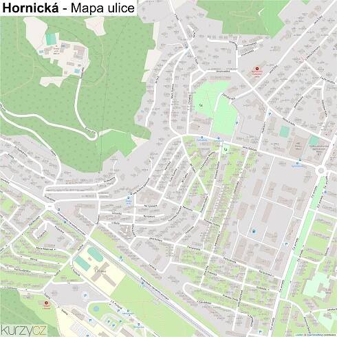 Hornická - mapy | Kurzy.cz