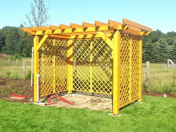 Pergola 4 x 3 m (sklon 0°) - Zahradní domky Belšan