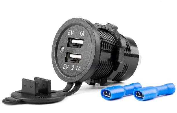 Amio 02853 - Nabíječka 2xUSB 12/24V MOD-03 AMiO