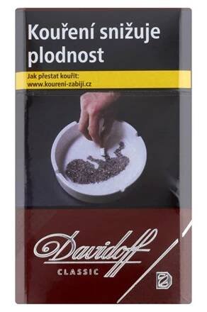 Davidoff Classic king size tvrdé bal. 10 krab. 20 ks kolek R KC 170 Kč VO cena - Cigarety, Tabák, Nápoje, tabák