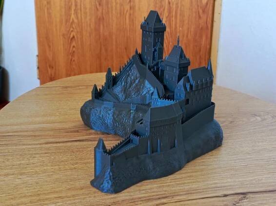 Model hradu Karlštejn 3D tisk - V.2. - Modelářství