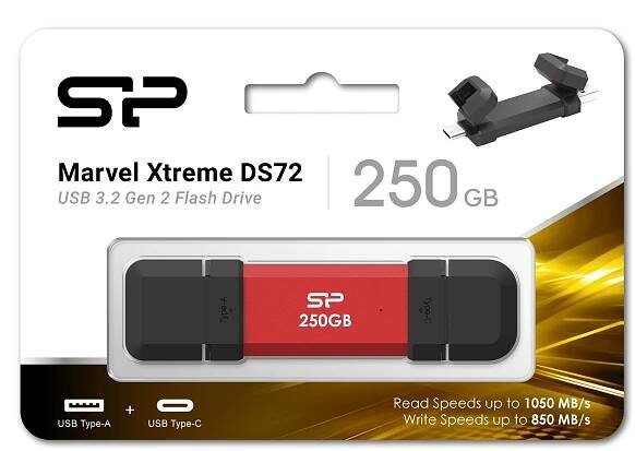 Silicon Power DS72 500GB, červený