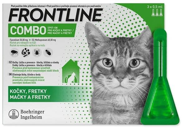 FRONTLINE Combo Spot-On pro kočky 3x 0,5 ml od 470 Kč
