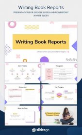 Writing Book Report Google Slides & PowerPoint template