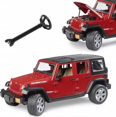 Bruder 2525 Jeep Wrangler Rubicon červená