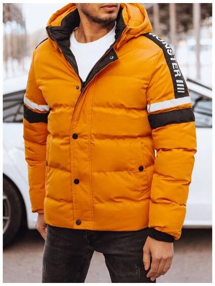 Trendy žlutá pánská bunda na zimu