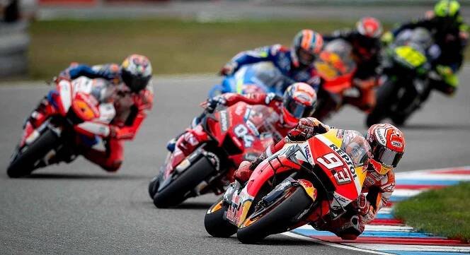 Závod MotoGP Velké ceny České republiky v Brně 4. srpna 2019. Na snímku (vpravo) Marc Marquez (SPA).